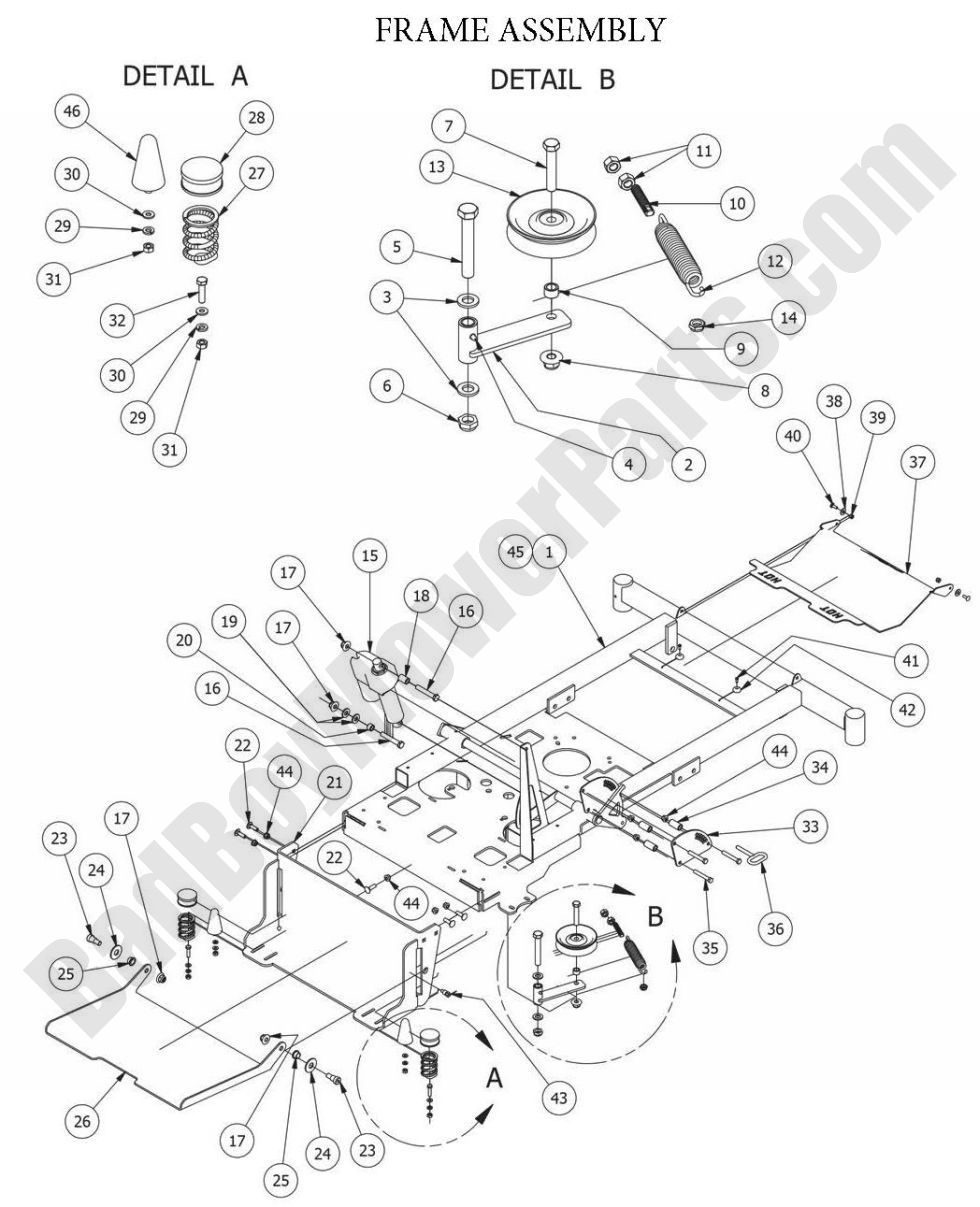 2014 Stand-On - Frame Assembly